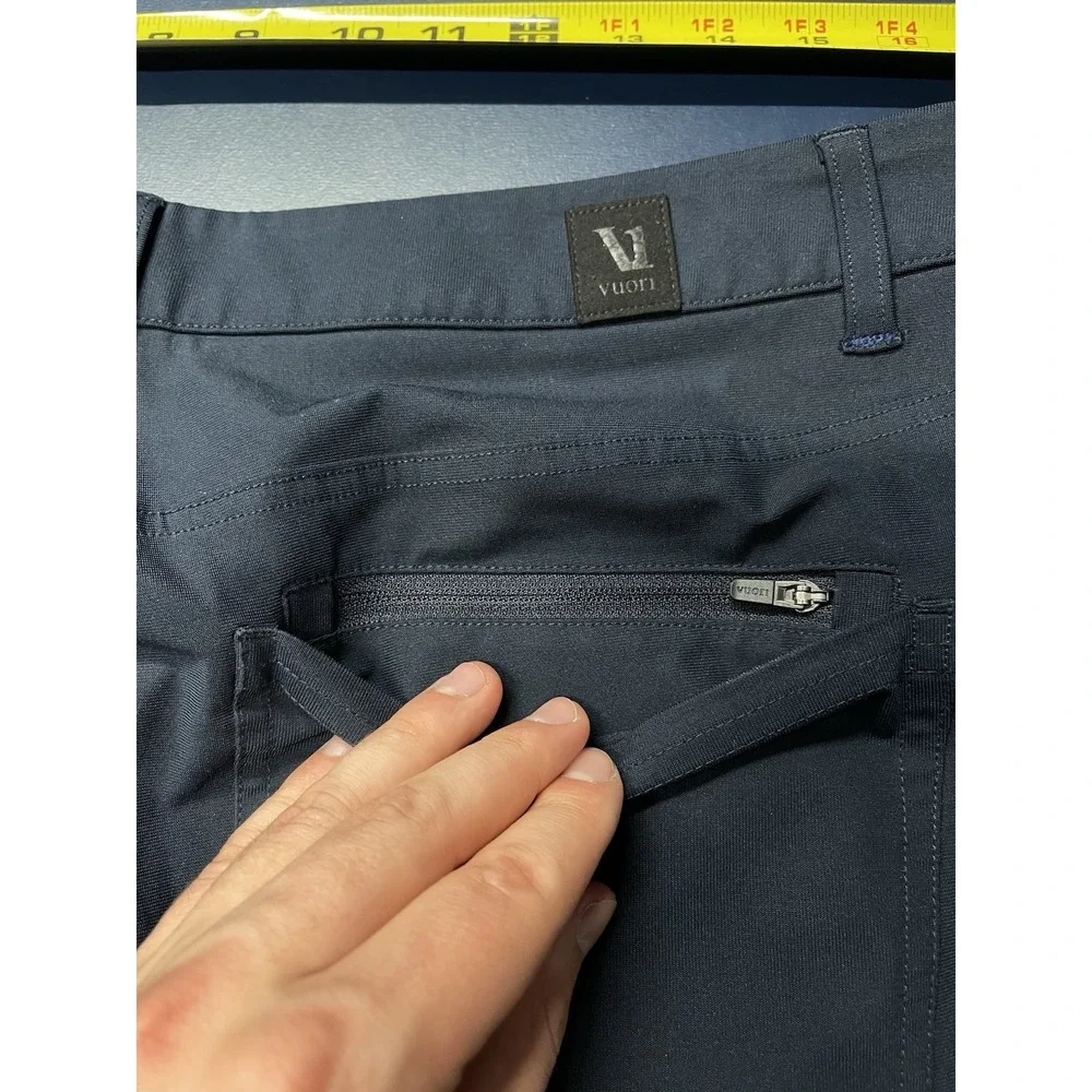 Vuori Meta Pants Men's 33x30 Blue Athletic Slim Fit Stretch Performance V430-S